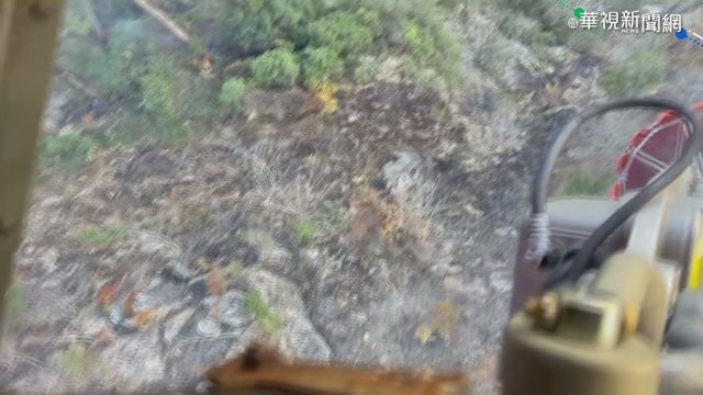 中橫周遭林地又竄火 空勤忙灑水灌救