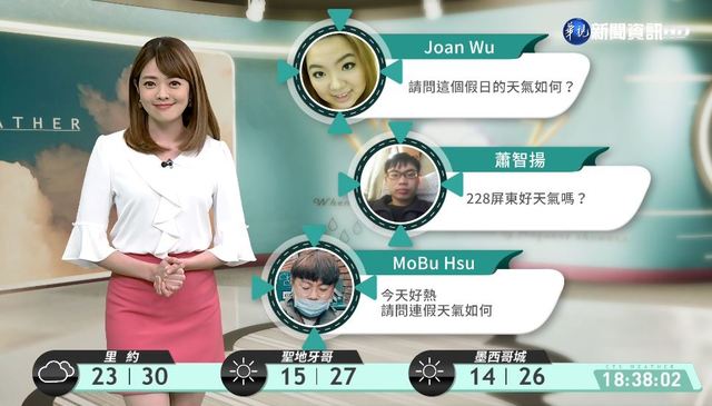 明台水氣增多 部分地區短暫降雨