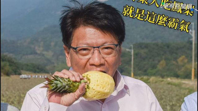 助屏東鳳梨外銷日本 潘孟安親封櫃