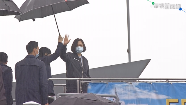 中國武嚇與日俱增 總統視察131艦隊