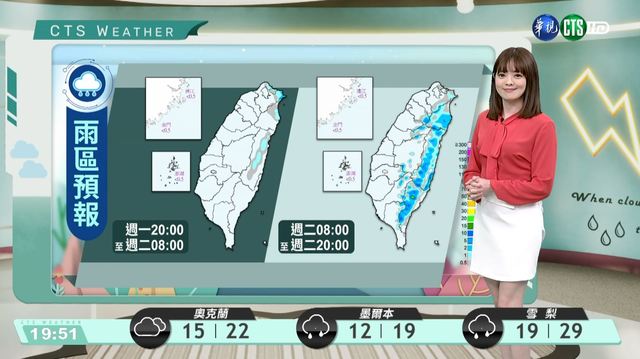 東北季風影響 東部.大台北局部雨