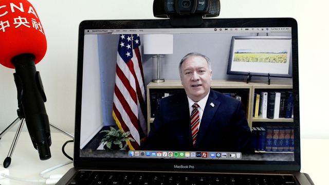 龐皮歐接受《中央社》專訪（中央社）