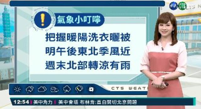 北.東部早晚涼 明降雨機率增加