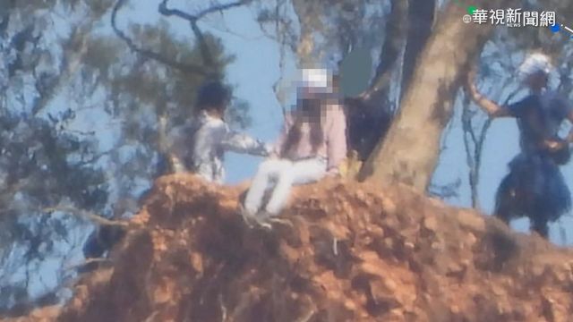 火炎山厚礫石易崩塌 林務局立牌警告