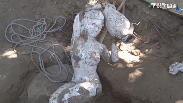 埋地逾30年 國寶｢倒水美人｣重見天日