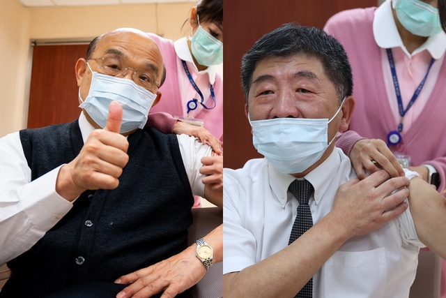 AZ疫苗開打 蘇貞昌.陳時中帶頭接種