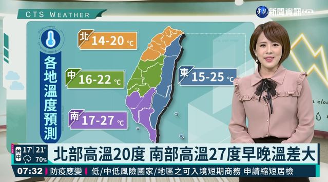 出門帶雨具!中部以北.東北部全天陣雨