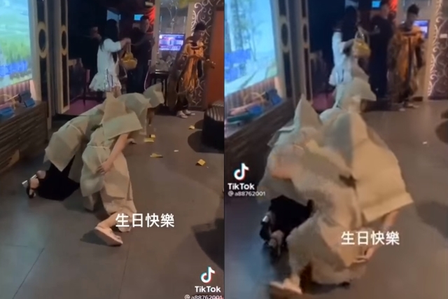 灑冥紙慶生、披麻戴孝喊「過橋」...影片曝光全場傻眼