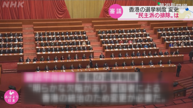 人大審議港區選制修改 擴張親中勢力