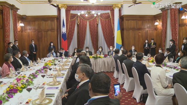 美駐帛琉大使出席晚宴 總統:強化合作