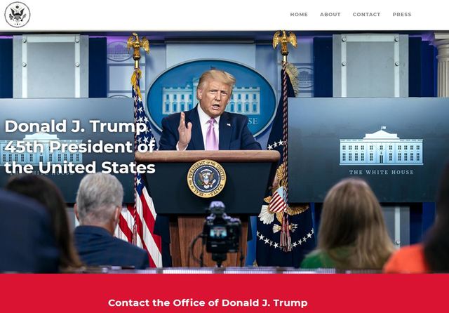 川普個人新官網正式開張 完全不放任何「社群媒體」