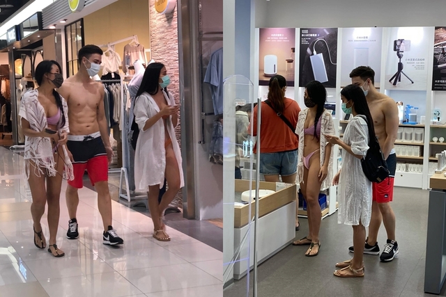 2女1男「超清涼」逛百貨！真實身分曝光 館方回應了