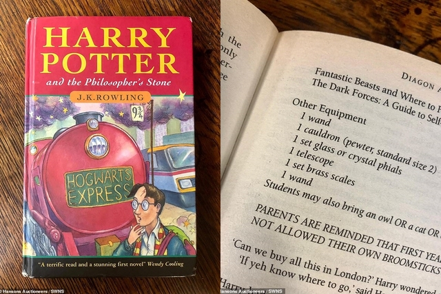 40元買初版《哈利波特》小說 拍賣價格翻升近「3萬倍」