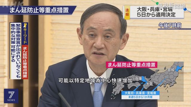 疫情升溫! 日授權大阪等縣市｢重點措施｣