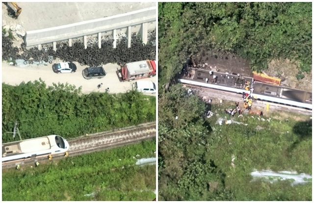 太魯閣號出軌36人無生命徵象 空拍畫面曝光