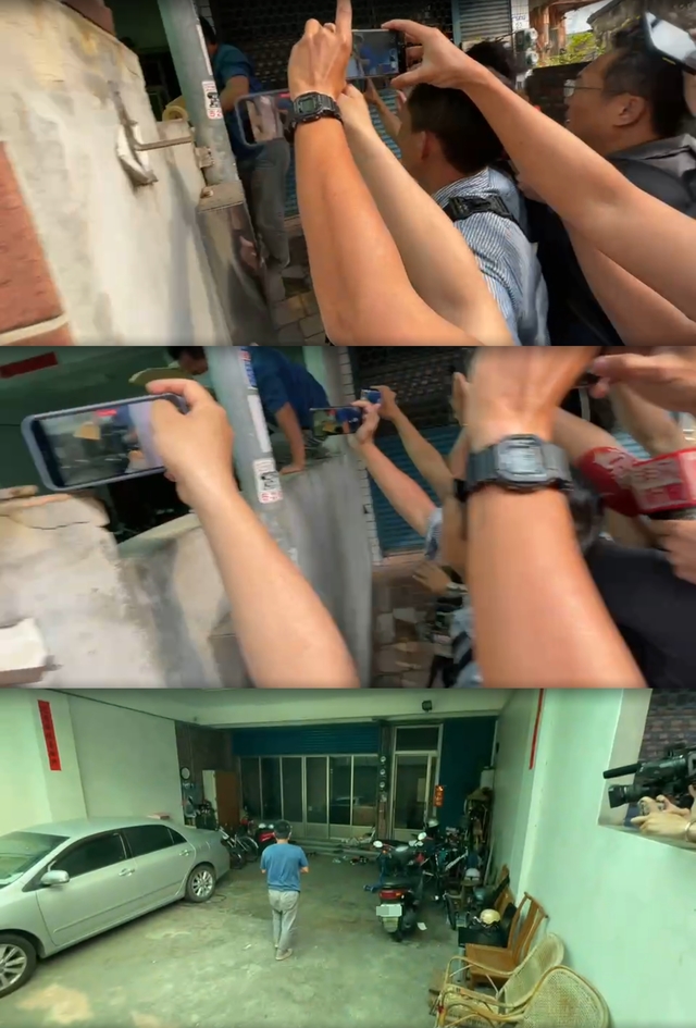 李義祥3日下午返家沒帶鑰匙只能「翻牆」