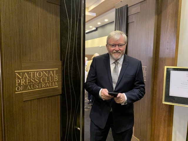 （澳洲前總理陸克文（Kevin Rudd）。／翻攝自推特 @MrKRudd）
