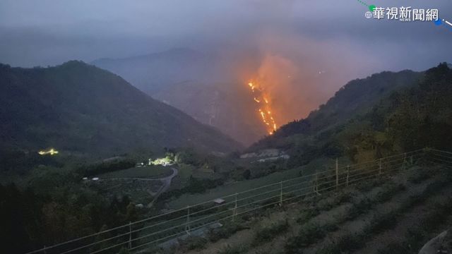 隙頂象山大火 阿里山公路驚現｢火龍｣