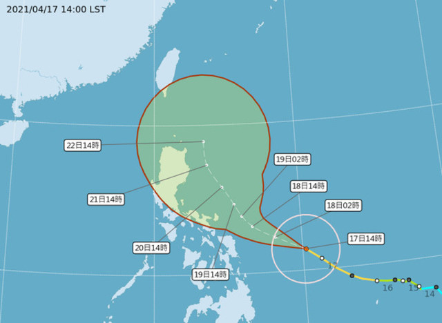 快訊》舒力基轉強颱！下週三將最靠近台灣