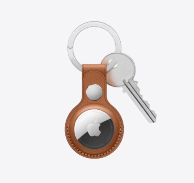 蘋果推出藍牙防丟AirTag。(翻攝官網)