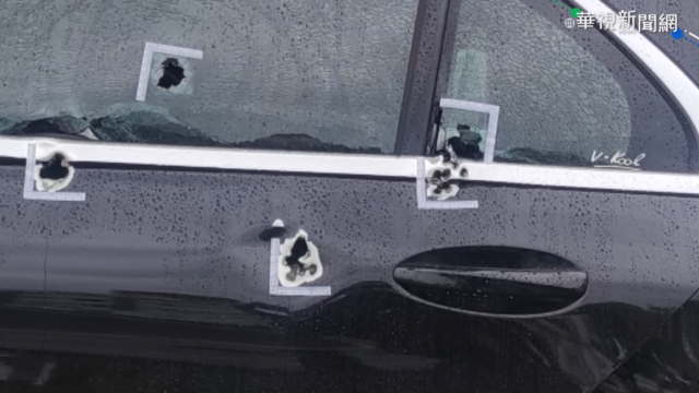 台中驚傳槍響 轎車挨轟10槍如蜂窩