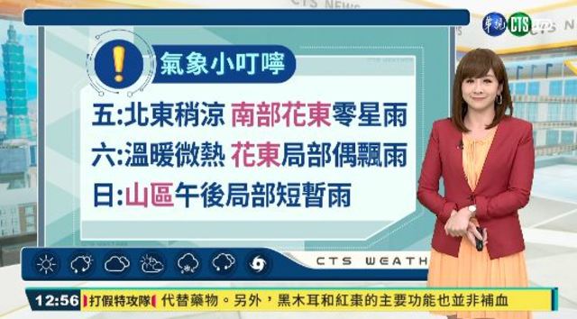 下半天乾空氣移入 降雨情況逐漸緩和