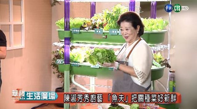 陳淑芳秀廚藝 「魚夫」把關種菜好新鮮