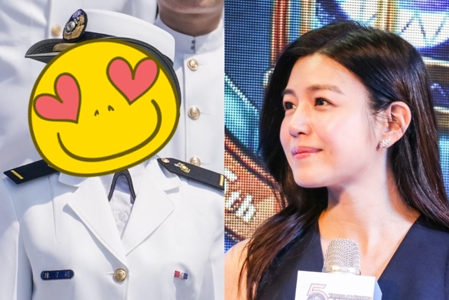 海軍女少尉激似陳妍希 千人按讚：戀愛了！
