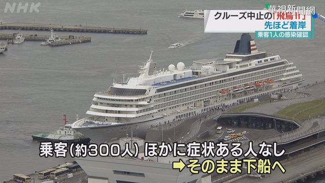 日郵輪1乘客染疫 近300人急返橫濱