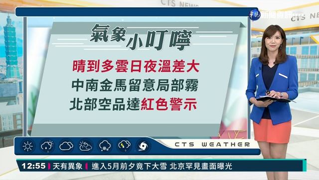 晴朗穩定感受炎熱 各地高溫普遍30度
