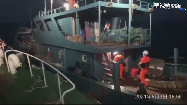 中國漁船越界捕撈 澎湖海巡隊急追