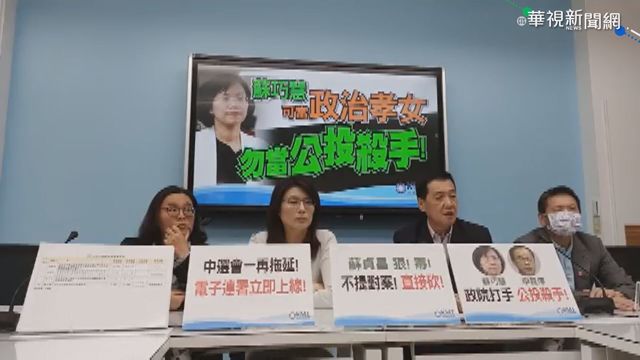 蘇巧慧提案修公投法 藍怒批政治打手