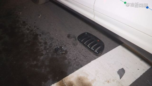 轎車肇逃機油狂瀉 無辜路過騎士摔慘