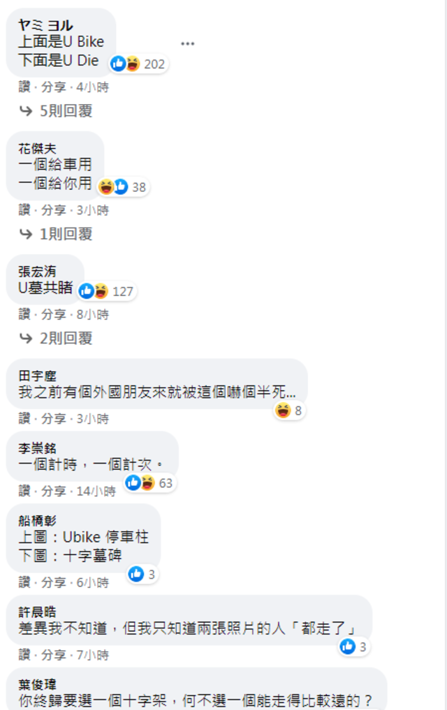 貼文底下留言(翻攝自 臉書社團 路上觀察學院)