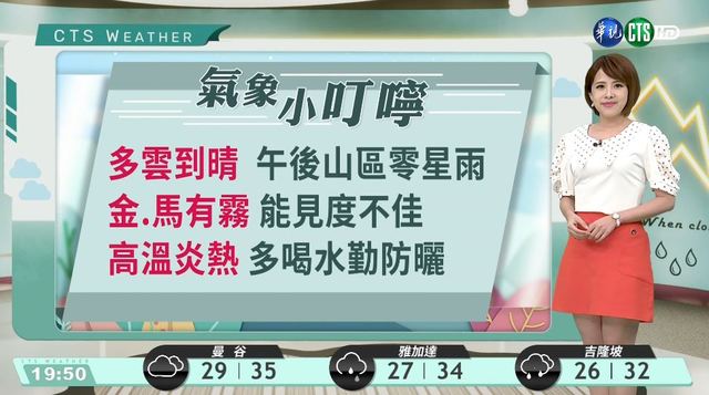 天氣穩定高溫炎熱 慎防熱傷害