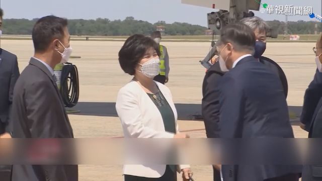 文在寅抵達華府 企業高層同行受矚目