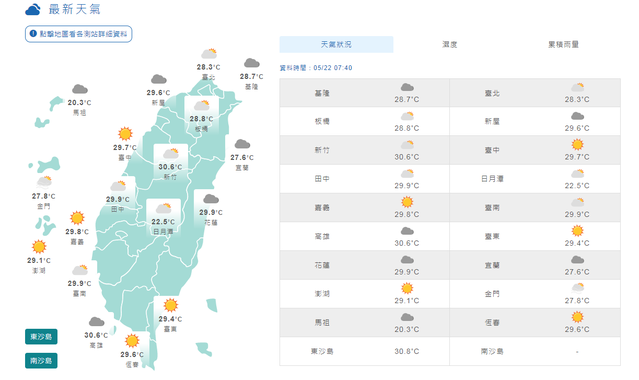 （中央氣象局提供）。
