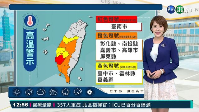 9縣市高溫特報! 彰.投.嘉市.高.屏上看38度