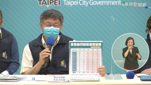 台北確診數94例 柯文哲:嚴峻但未崩潰