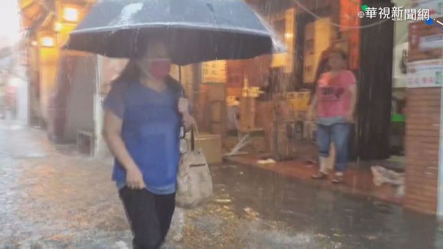 久旱逢甘霖!中部下大雨.鹿港大淹水