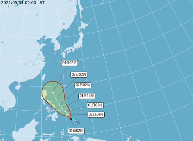 颱風「彩雲」今將生成！高屏防瞬間大雨雷擊強風