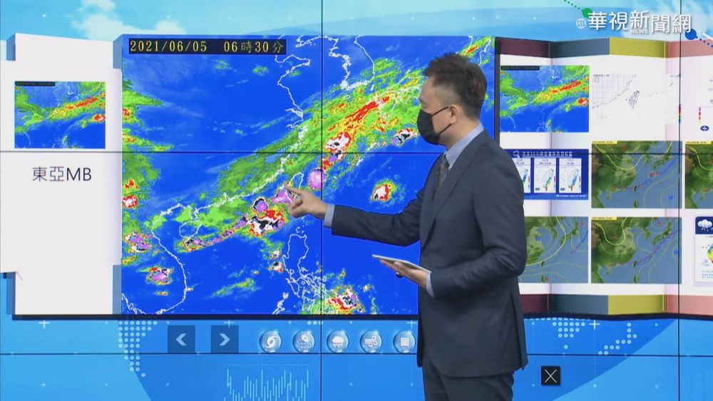 梅雨鋒面滯留! 全台強降雨至下週一