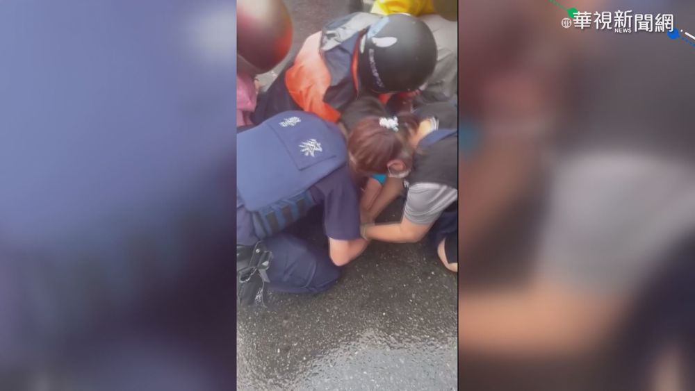 男不戴口罩闖市場 還拿錐子要刺警