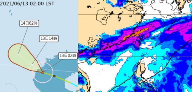 颱風「小熊」強度減弱 午後各地防雨