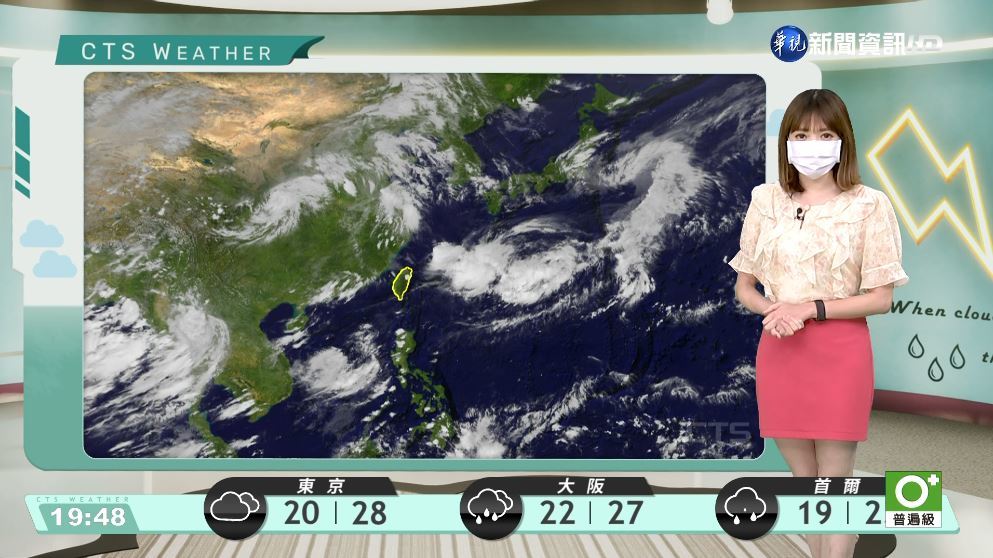 明局部地區注意雷雨 外島天氣多雲到晴