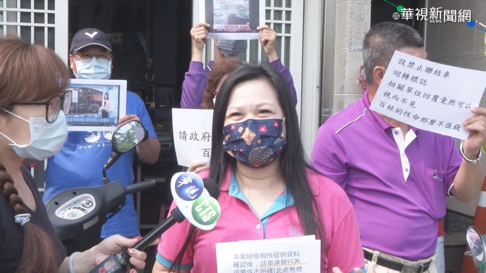 T字路口違規迴轉 聯結車驚險掃民宅