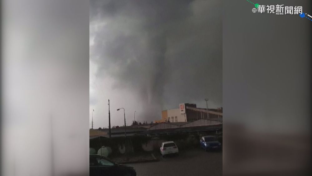 捷克罕遇龍捲風 夾帶冰雹釀1死百餘傷