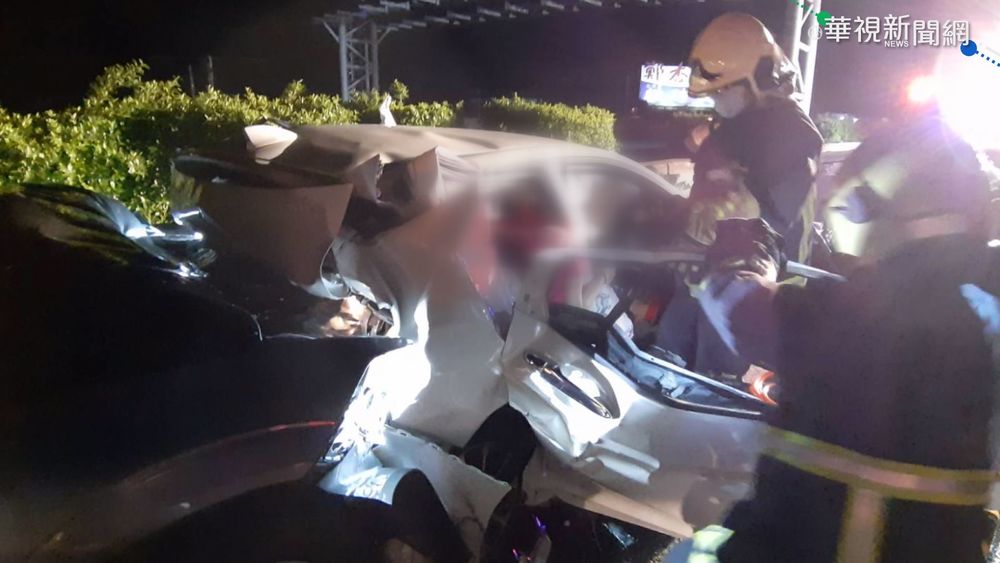 國1彰化3車連環撞 1死.1無生命跡象.3傷