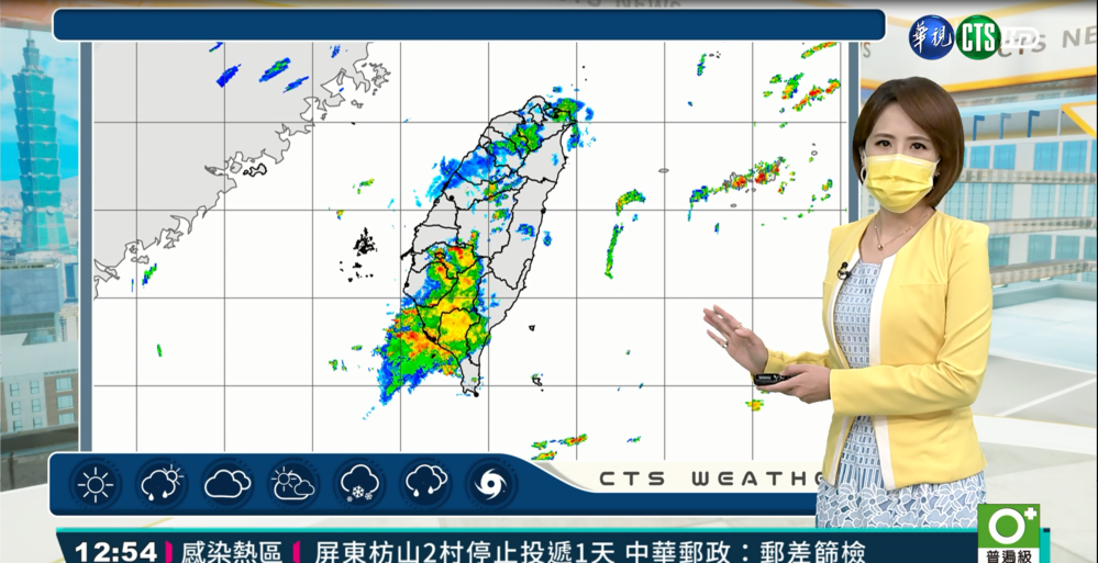 台南.高雄.屏東 發布大雨特報