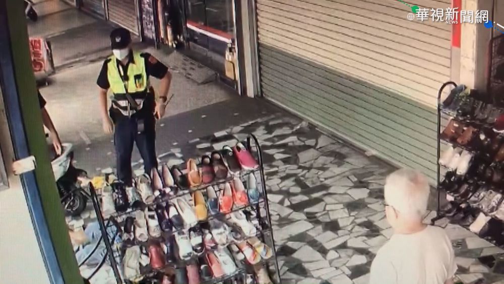 8旬翁投擲汽油欲縱火 遭鞋店老闆壓制